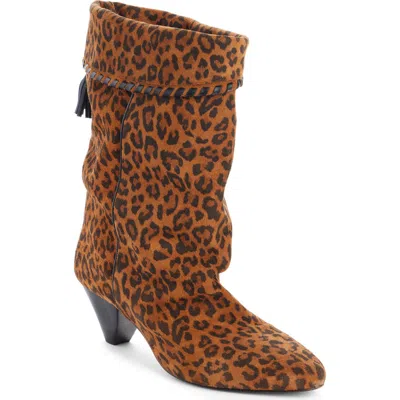 Isabel Marant Dalby Leopard Print Boot In Brown