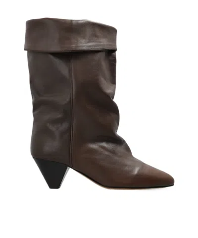 Isabel Marant Dalby Short Boots In Brown