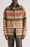 Isabel Marant Dalton Wool Blend Shirt Jacket In Camel