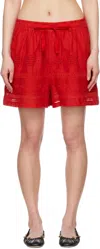 Isabel Marant Damina Short In Red In Red