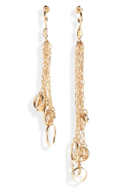 Isabel Marant Dancing Ring Mismatched Drop Earrings In Gold