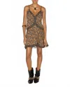 Isabel Marant Danielle Mini Dress In Multi In Brown