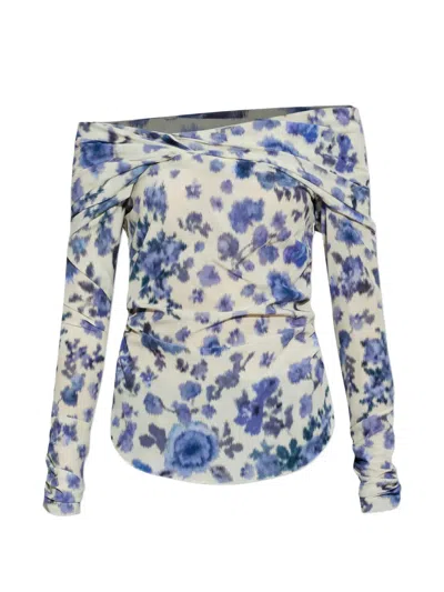 Isabel Marant Elegant Mini Top With Stylish Neckline In Multi