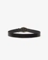 Isabel Marant Dara Leather Belt In Black