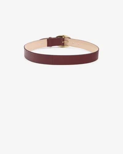Isabel Marant Dara Belt In Burgundy