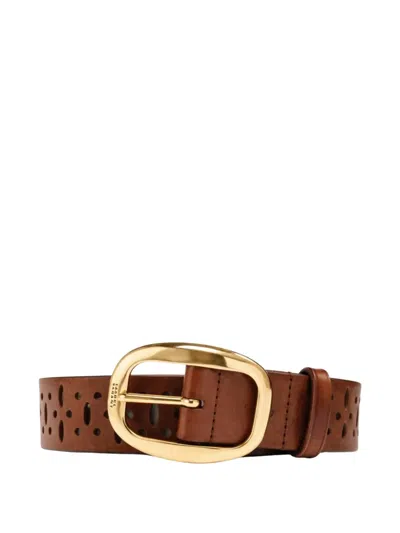 Isabel Marant Dara Cut-out Belt In Brown