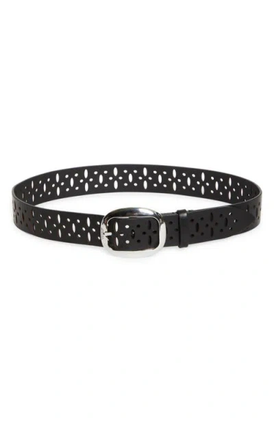 Isabel Marant Dara Cutout Leather Belt In Brown