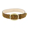 Isabel Marant Dara Leopard-print Suede Belt In Brown
