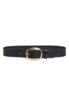 Isabel Marant Dara Leather Belt In Black