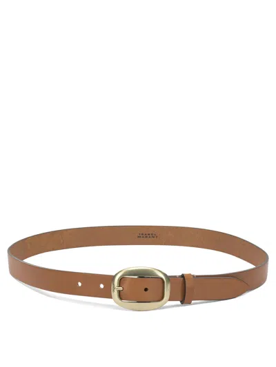 Isabel Marant "dara" Leather Belt In Brown
