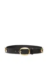 Isabel Marant Dara Studded Leather Belt In Black
