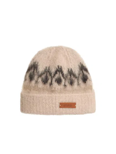 Isabel Marant Darana' Beanie In Nude Wool Blend