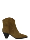 Isabel Marant Darizo Suede Western Booties In Brown