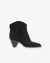 Isabel Marant Darizo Suede Western Booties In Black