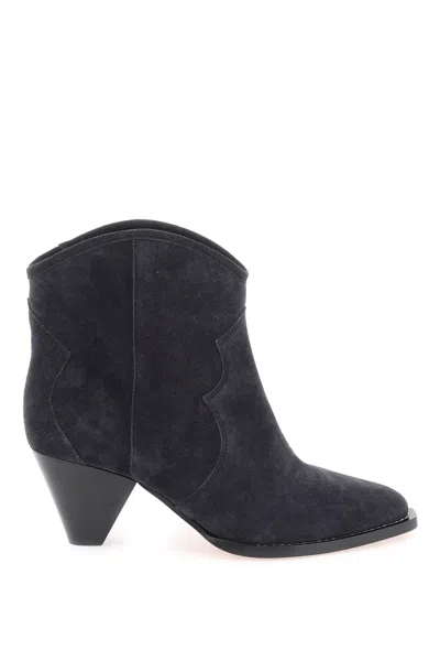 Isabel Marant 'darizo' Suede Ankle Boots In Blue