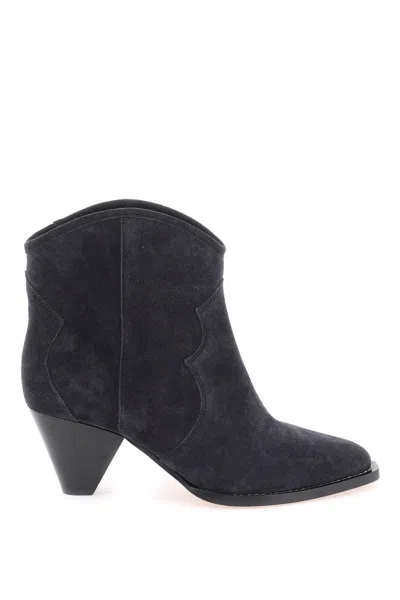 Isabel Marant 'darizo' Suede Ankle-boots In Blu