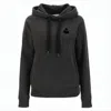 Isabel Marant Dark Charcoal Hoodie With Embroidered Logo In Gray