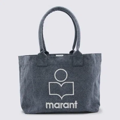 Isabel Marant Dark Grey Cotton Tote In Black