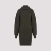 Isabel Marant Hilde Wool Mini Dress In Khaki