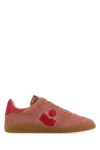 Isabel Marant Bryce Low-top Sneakers In Dark Suede In Dark Pink