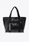 Isabel Marant Darwen Logo-embroidered Tote Bag In Black