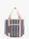 Isabel Marant Darwen Nylon Shoulder Bag With Striped Pattern In Multi