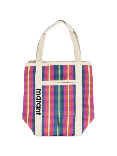 Isabel Marant Darwen Striped Tote Bag In Multi