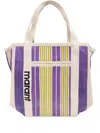 Isabel Marant Darwen Striped Tote Bag In Purple