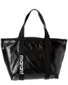 Isabel Marant Darwen Logo-embroidered Tote Bag In Black
