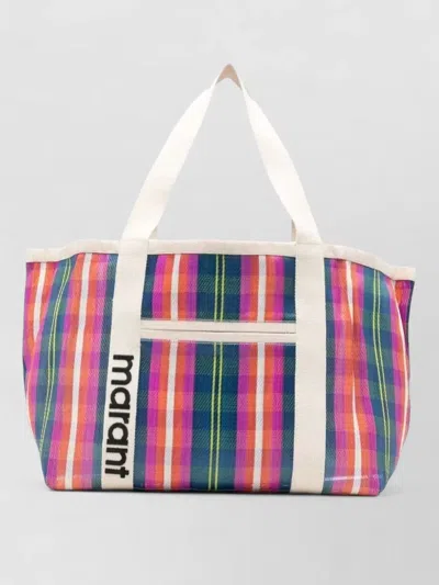 Isabel Marant Darwen Vertical Stripe Large Tote Bag In Multi