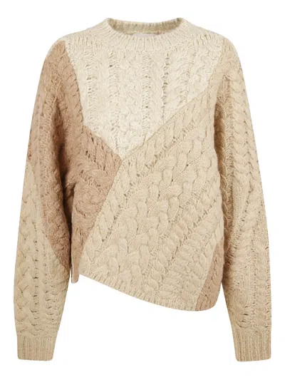 Isabel Marant Daryl Patchwork Sweater In Neutral