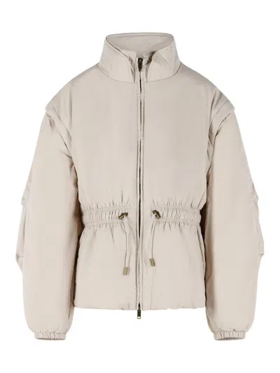 Isabel Marant Dastyni Beige Polyamide And Cotton Jacket In Neutral