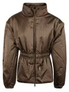 Isabel Marant Dastyni Quilted Satin Coat In Brown