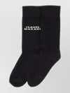 Isabel Marant "dawi" Ribbed Cuffs Socks In Black