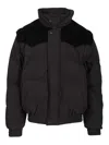Isabel Marant Dawson Short Puffer Jacket In Cotton And Velvet In White