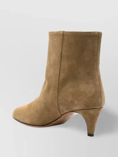 Isabel Marant Daxi Suede Ankle Boots With Pointed Toe In Brown