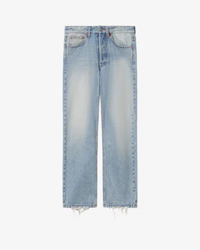 Isabel Marant Daya Cropped Jeans In Vintage Blue