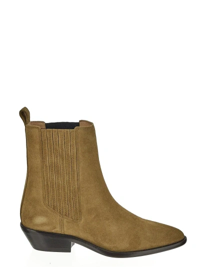 Isabel Marant Delena Ankle Boots In Beige