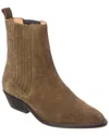 Isabel Marant Delena Suede Boot In Green