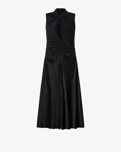 Isabel Marant Delfi Silk Dress In Black