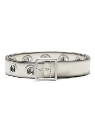 Isabel Marant Delicia Leather Belt In Grey
