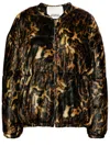 Isabel Marant Delima Leopard-print Bomber Jacket In Brown