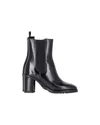 Isabel Marant Deline Ankle Boots In Black Leather In Black