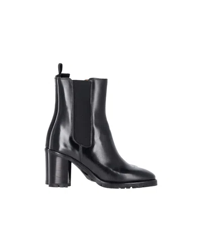 Isabel Marant Deline Ankle Boots In Black Leather