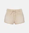 Isabel Marant Tailored Shorts With Belt Loops And Pockets In Ecru