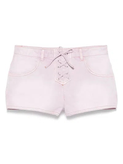 Isabel Marant Tailored Shorts With Multiple Pockets In Pink