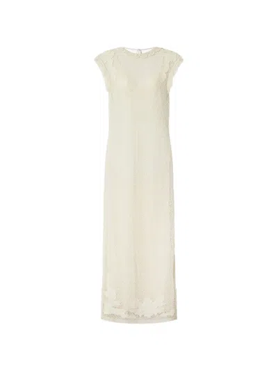 Isabel Marant Delvine Open-back Midi Dress In Neutral