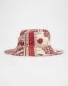 Isabel Marant Delya Bandana Printed Cotton Bucket Hat