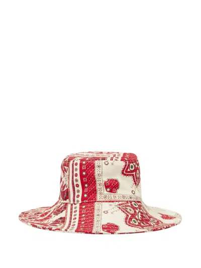 Isabel Marant Delya Bucket Hat In Red