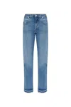 Isabel Marant Denala Frayed Jeans In Blue